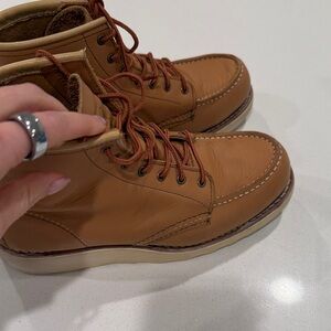 Red Wing Shoes Brown Leather Ankle Boots